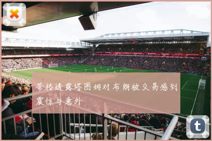 蒂格透露塔图姆对布朗被交易感到震惊与意外